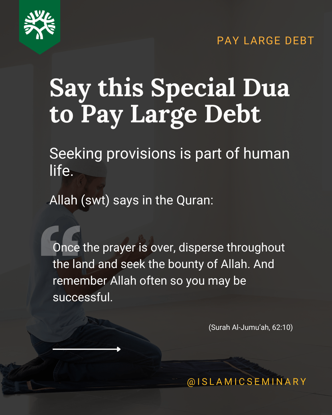 Tip 15 Say This Special Dua To Pay Large Debt The Islamic Seminary Tip 15 Say This Special Dua To Pay Large Debt The Islamic Seminary