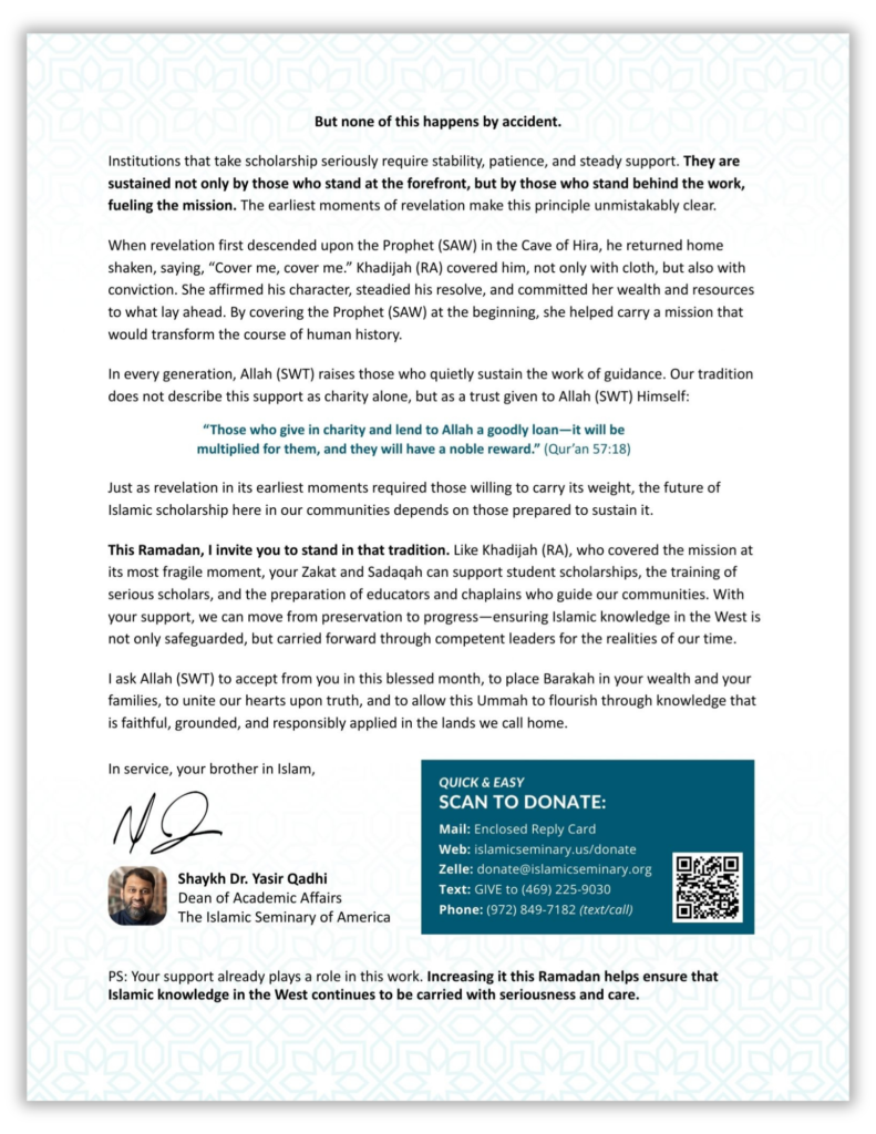 TISA Ramadan 2026 Letter - Page 2